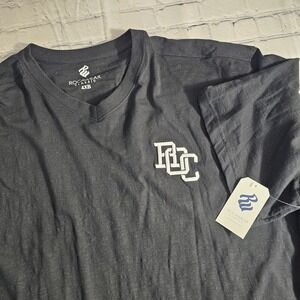 NEW Rocawear Classic Mens Black V Neck T-Shirt Big Tall 4XB Logo Graphic Tee